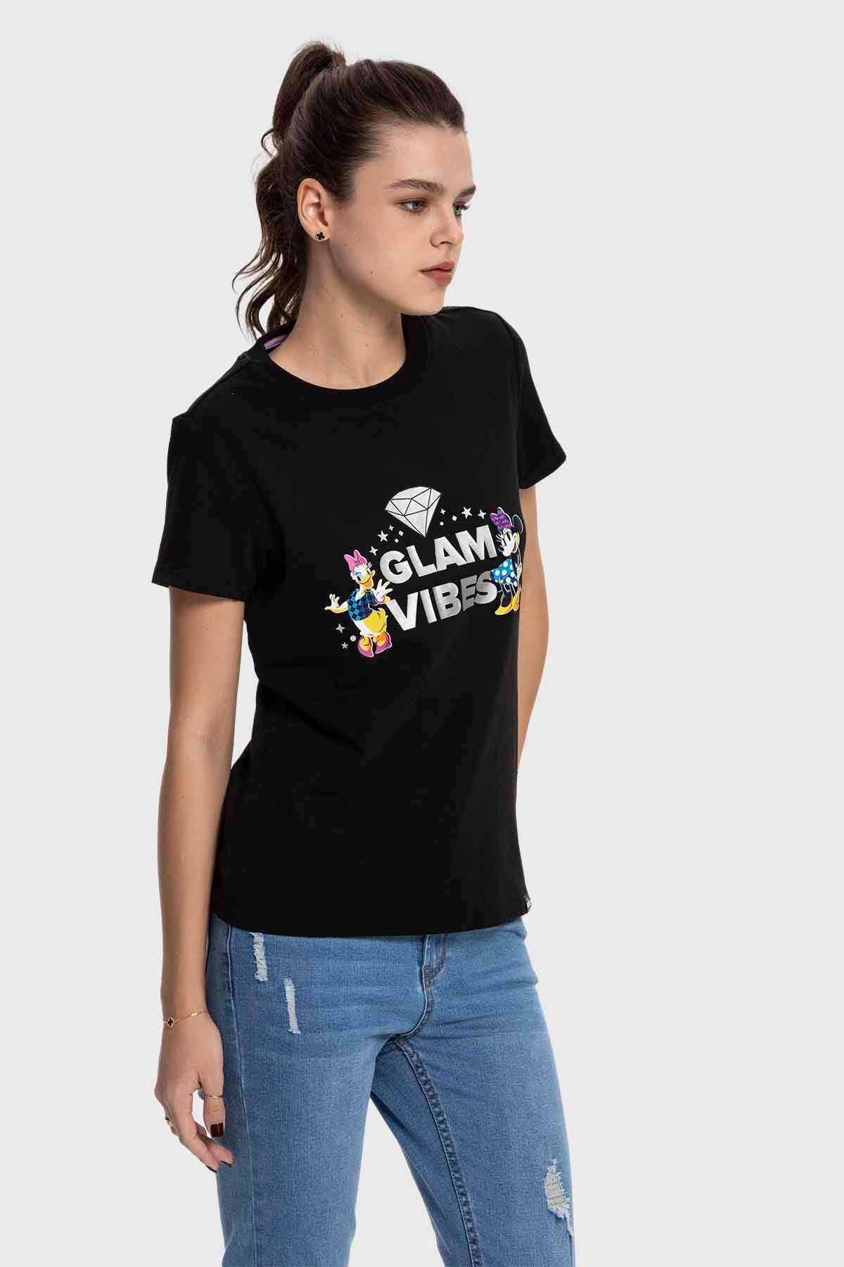 Polera Mujer Mickey Y Sus Amigos Negro Ii