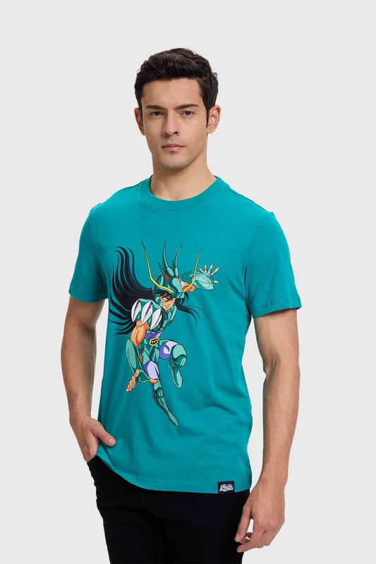 Polera Caballeros Del Zodiaco Shiryu Verde