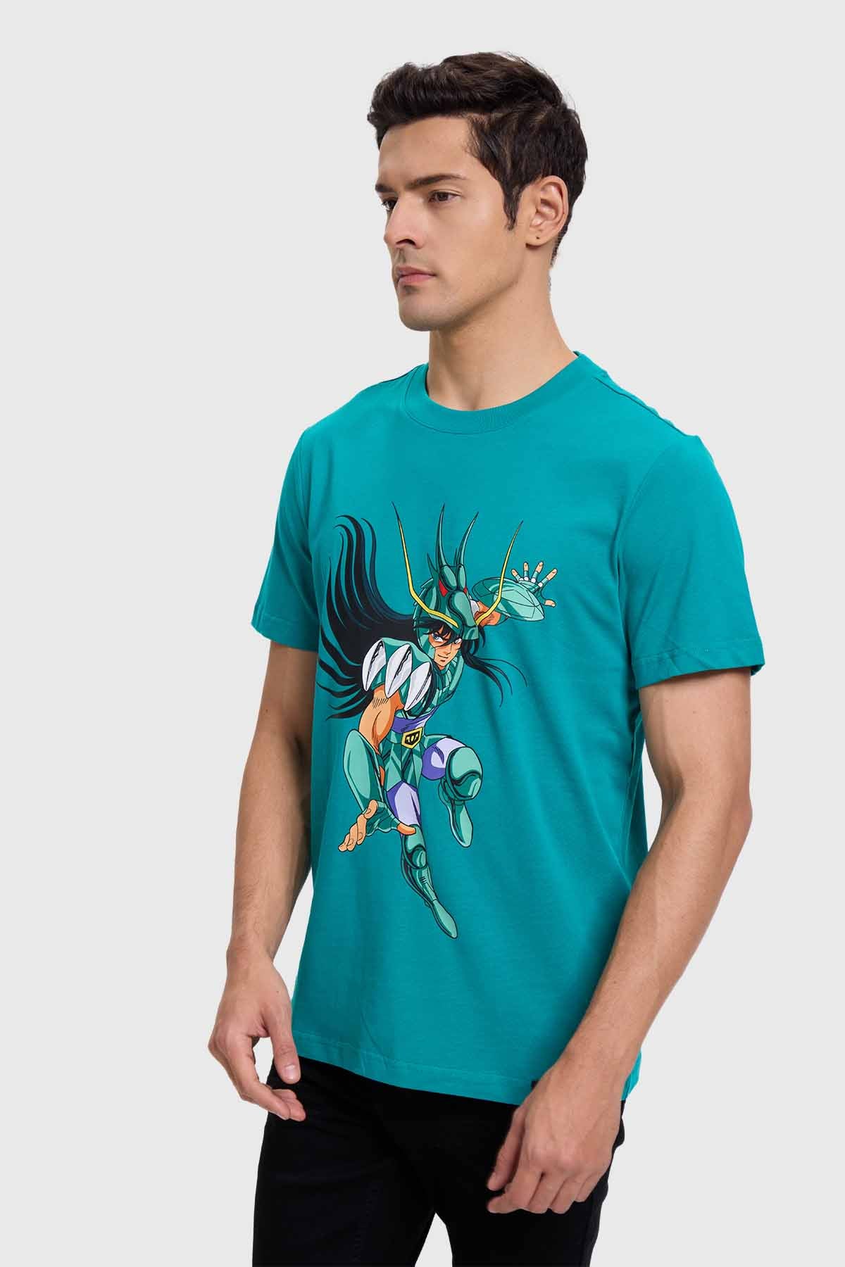 Polera Caballeros Del Zodiaco Shiryu Verde