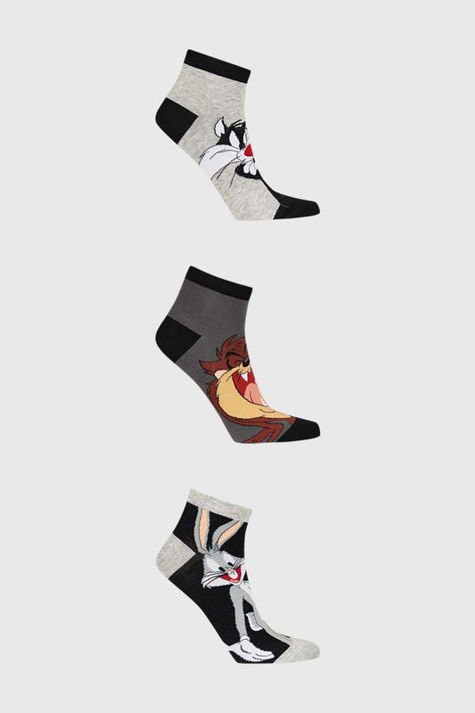 Calceta Tripack Looney Tunes