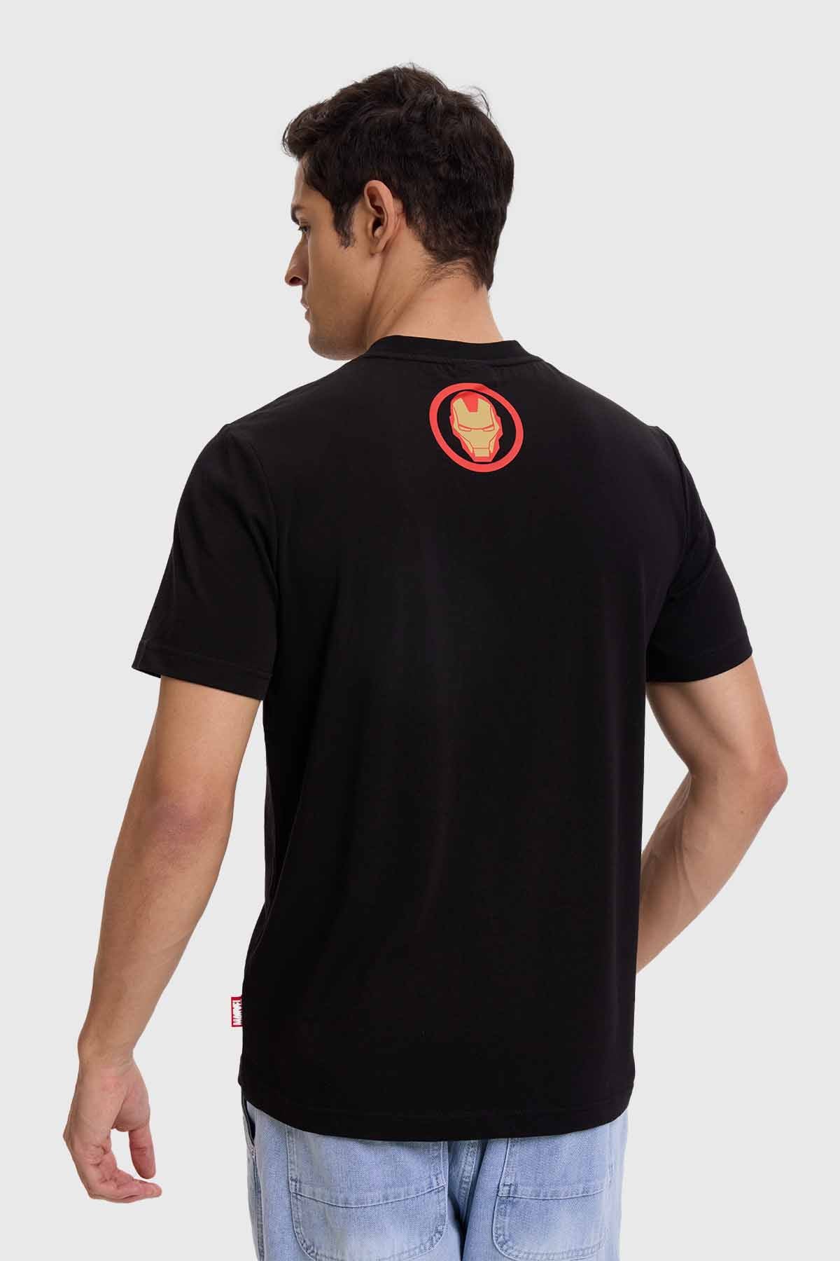 Polera Avengers Iron Man Negro