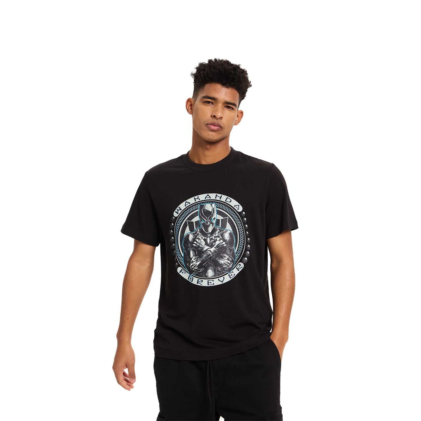 Polera Hombre Black Panther Negro