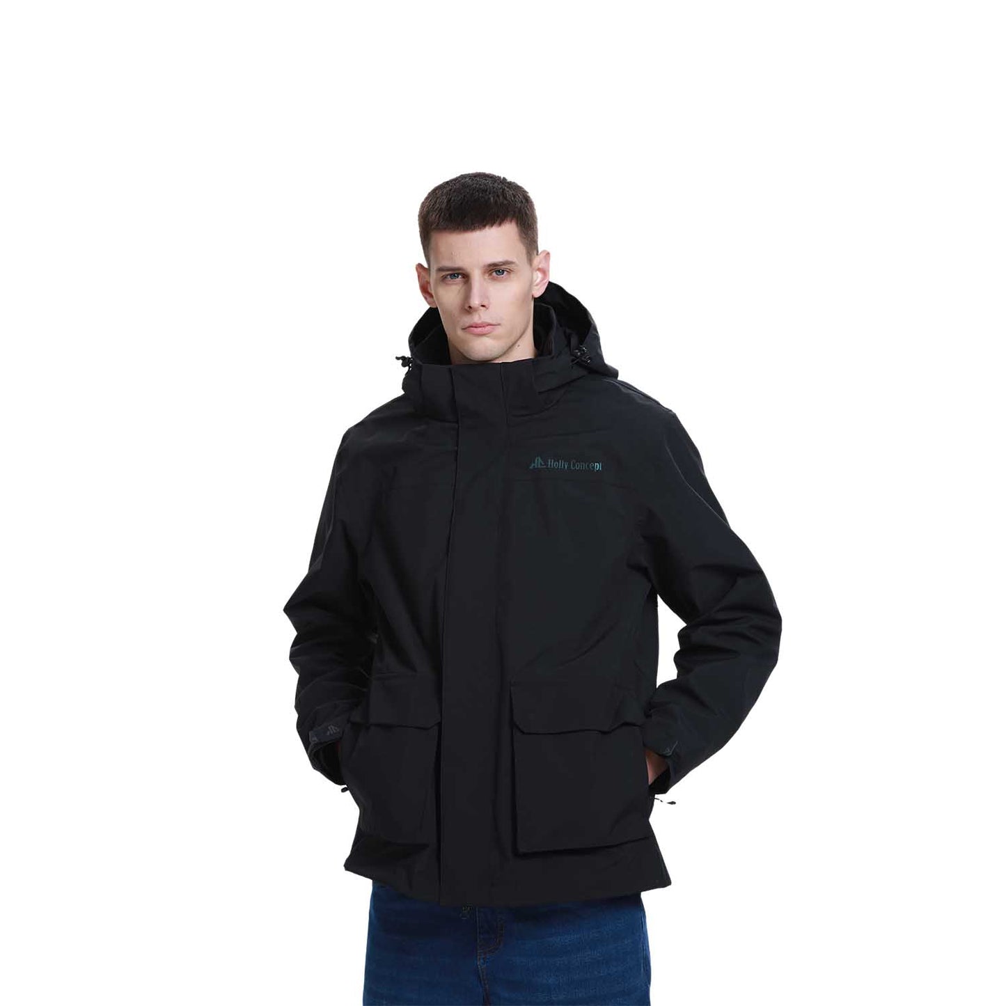 Chaqueta Hombre Outdoor 3en1 Negro