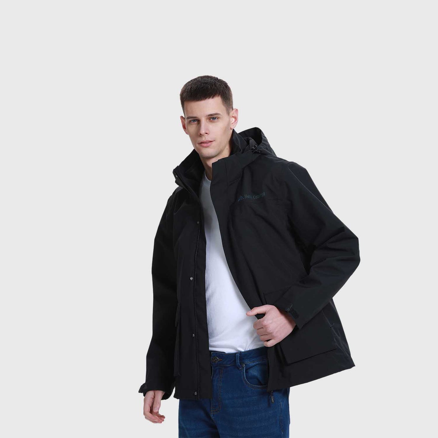 Chaqueta Hombre Outdoor 3en1 Negro