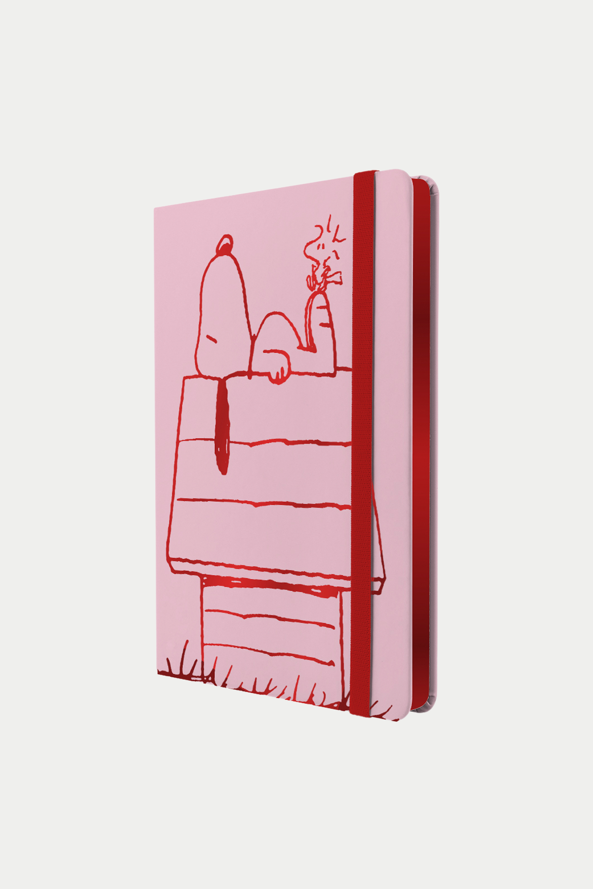 Libreta Tapa Dura Snoopy Rosada