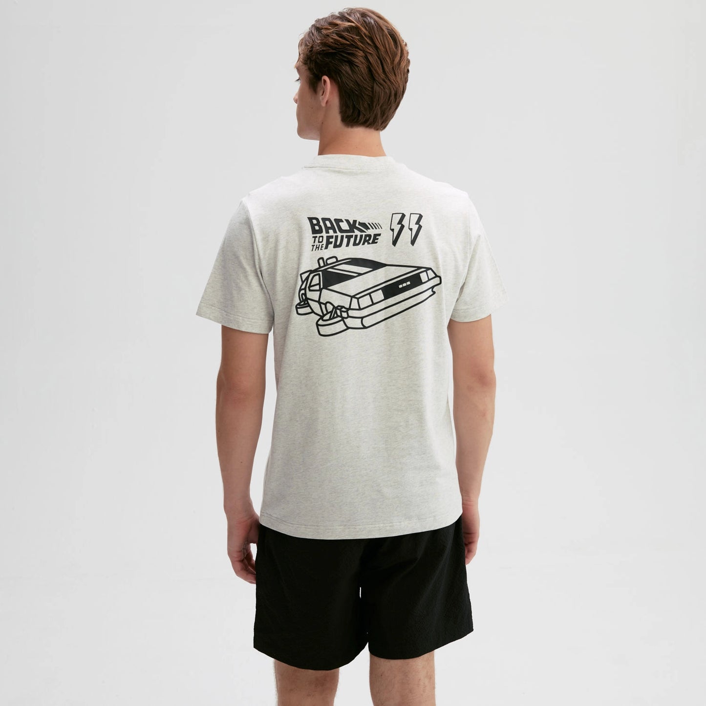 Polera Volver Al Futuro Gris