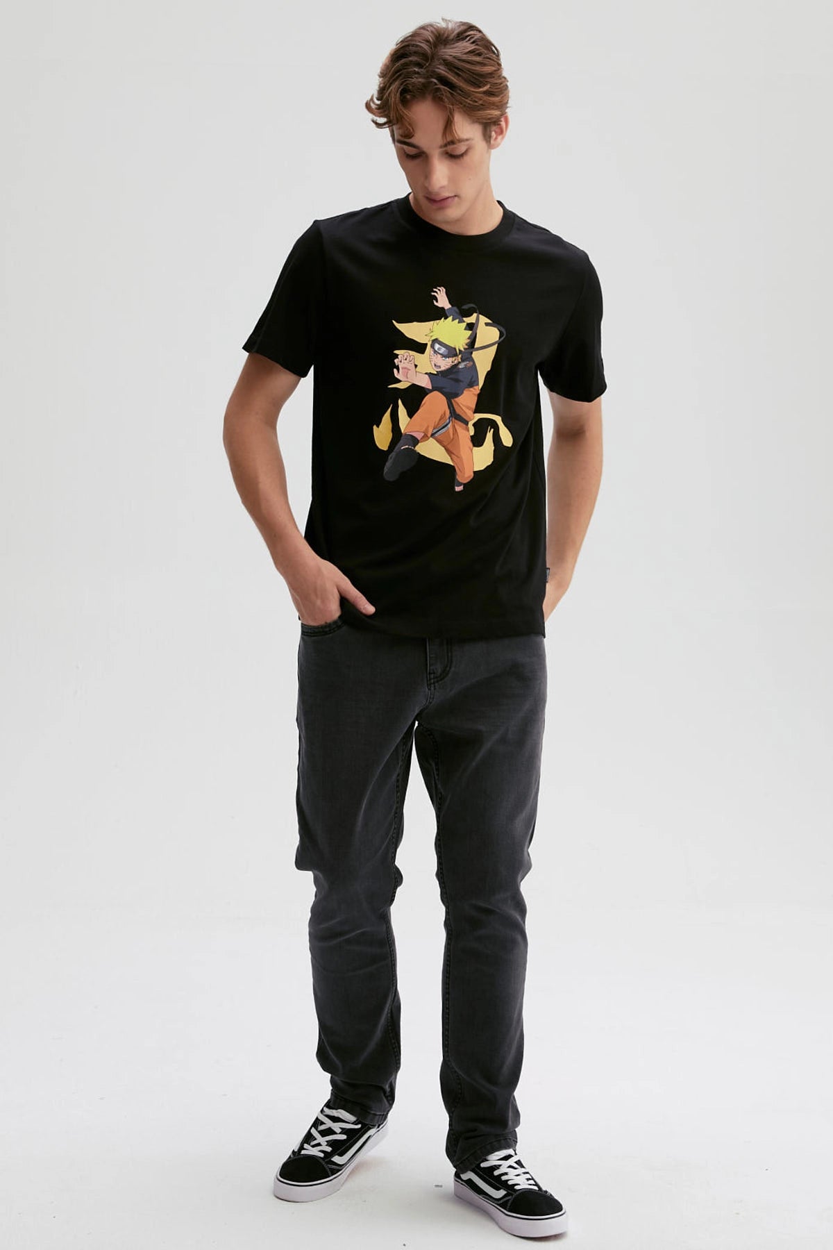 Polera Naruto Shippuden Negra