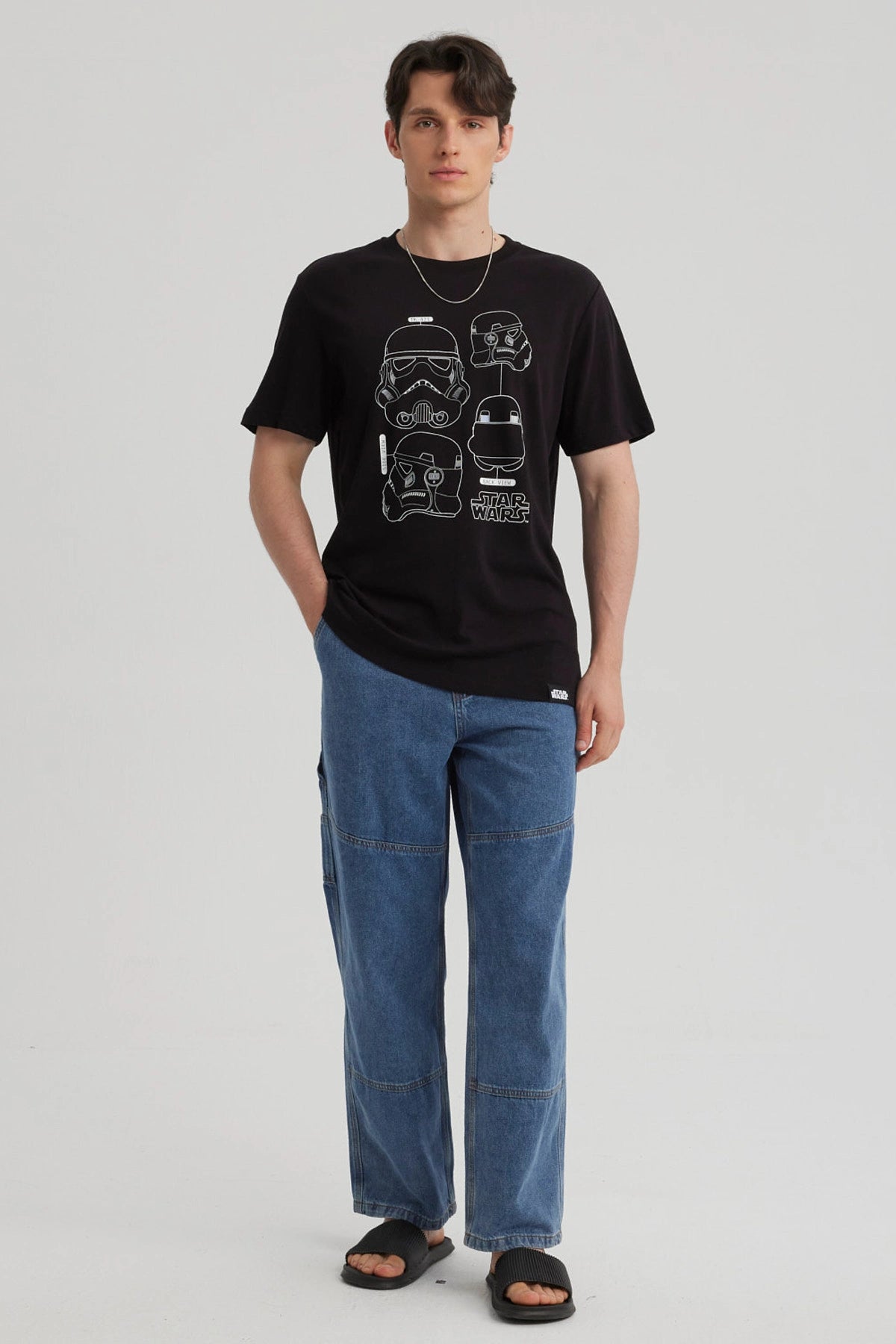 Polera Star Wars Stormtrooper Negro