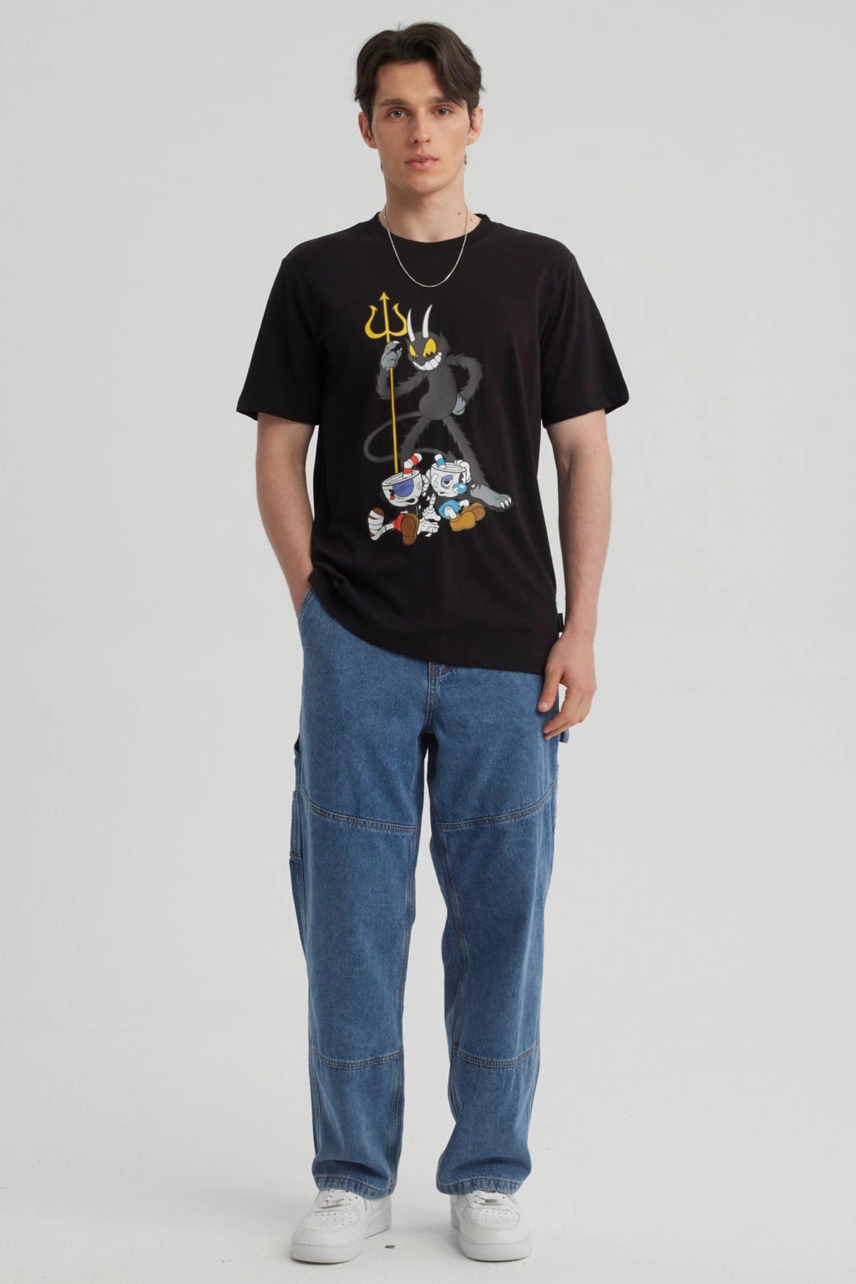 Polera Cuphead Negra