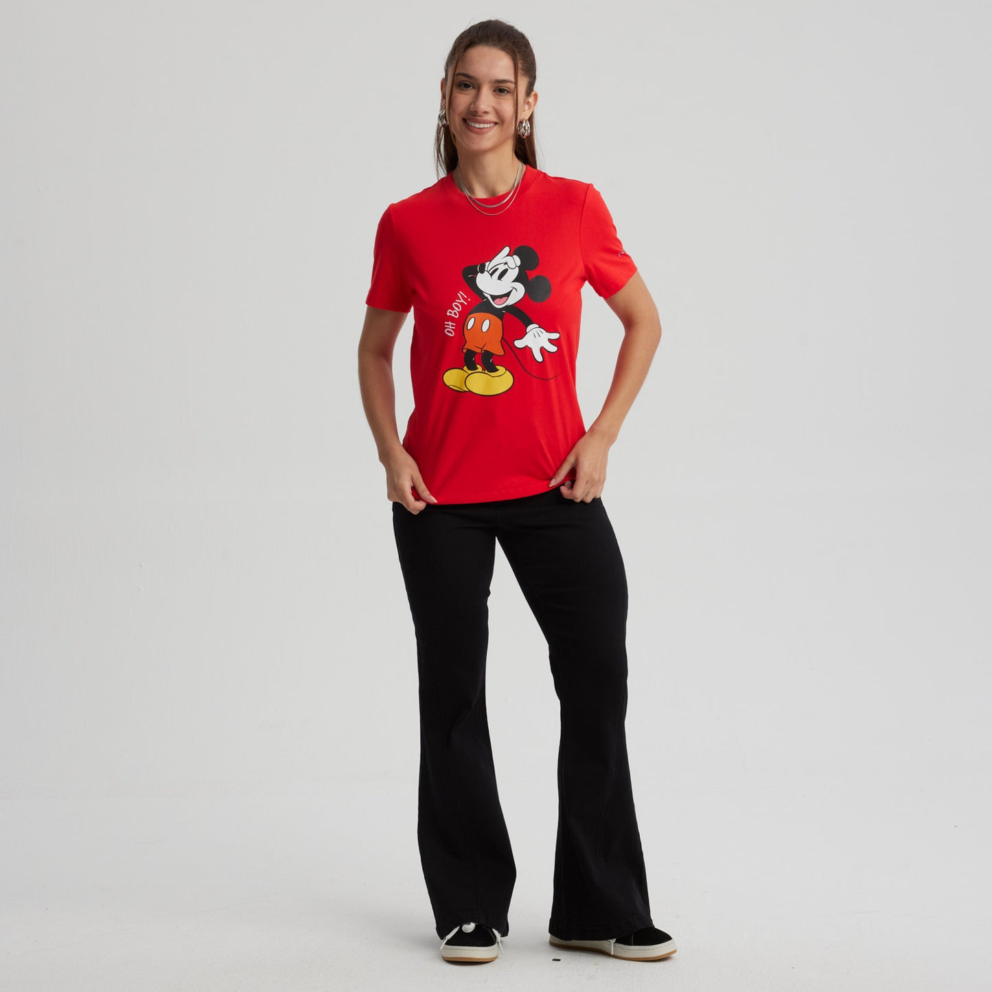 Polera Mickey & Sus Amigos Roja