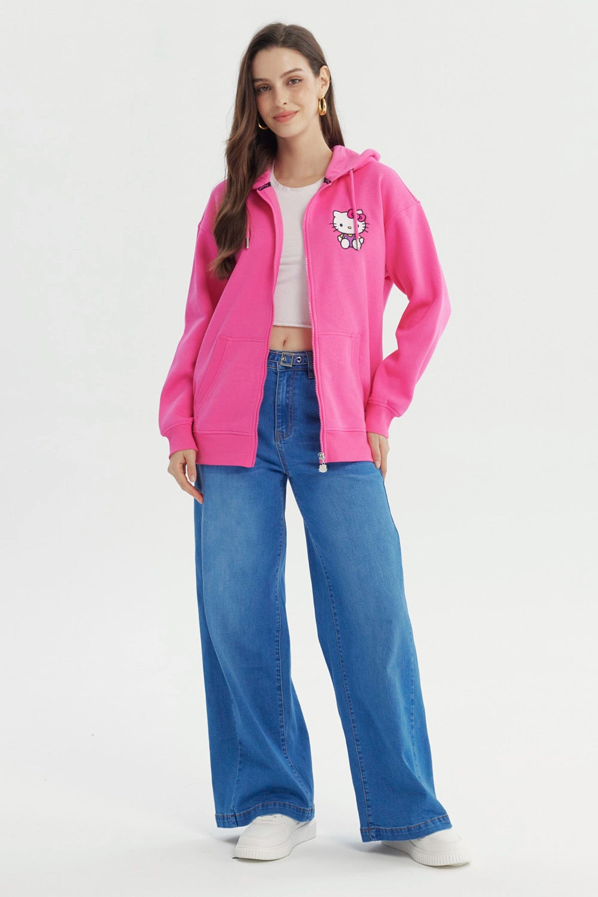 Polerón Mujer Hello Kitty Rosado