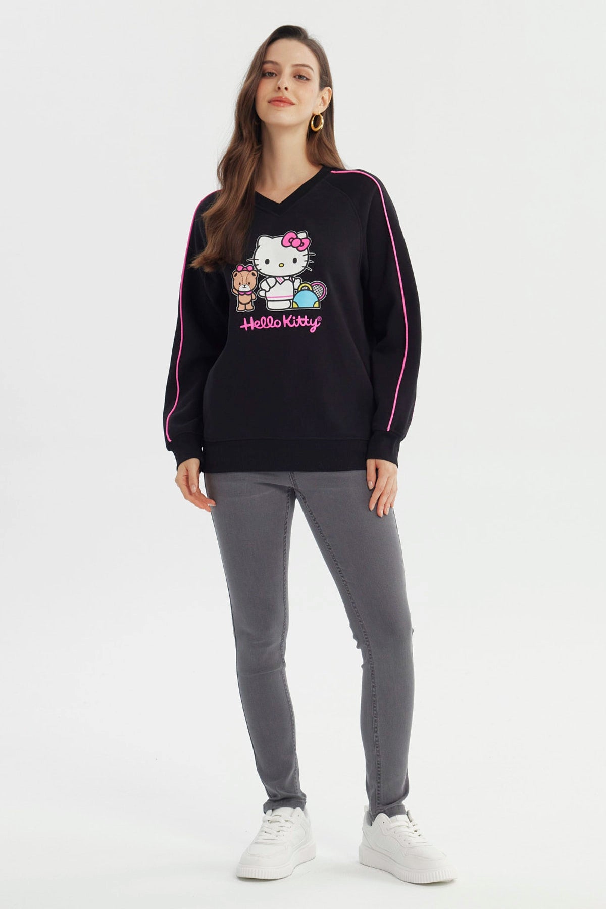 Polerón Hello Kitty Negro