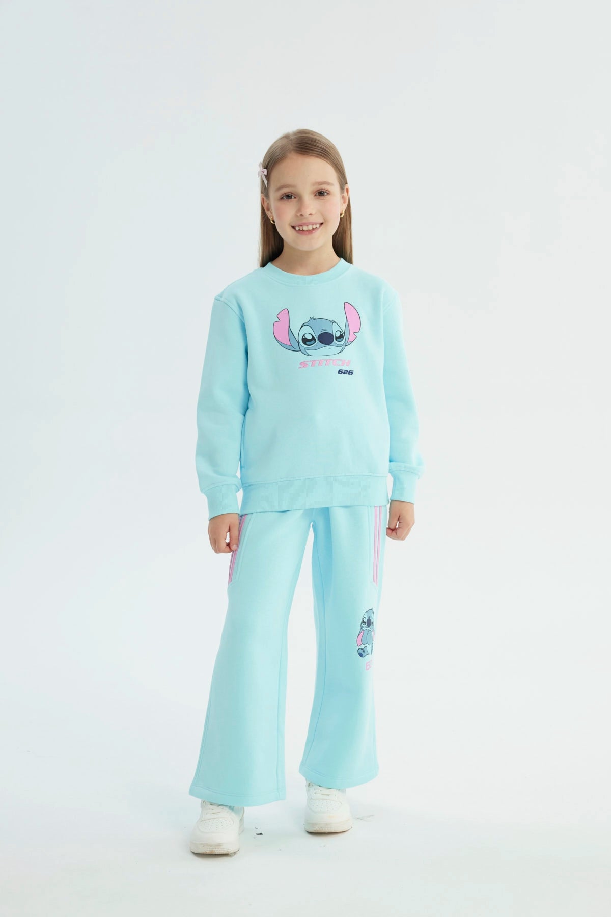 Polerón Stitch Celeste