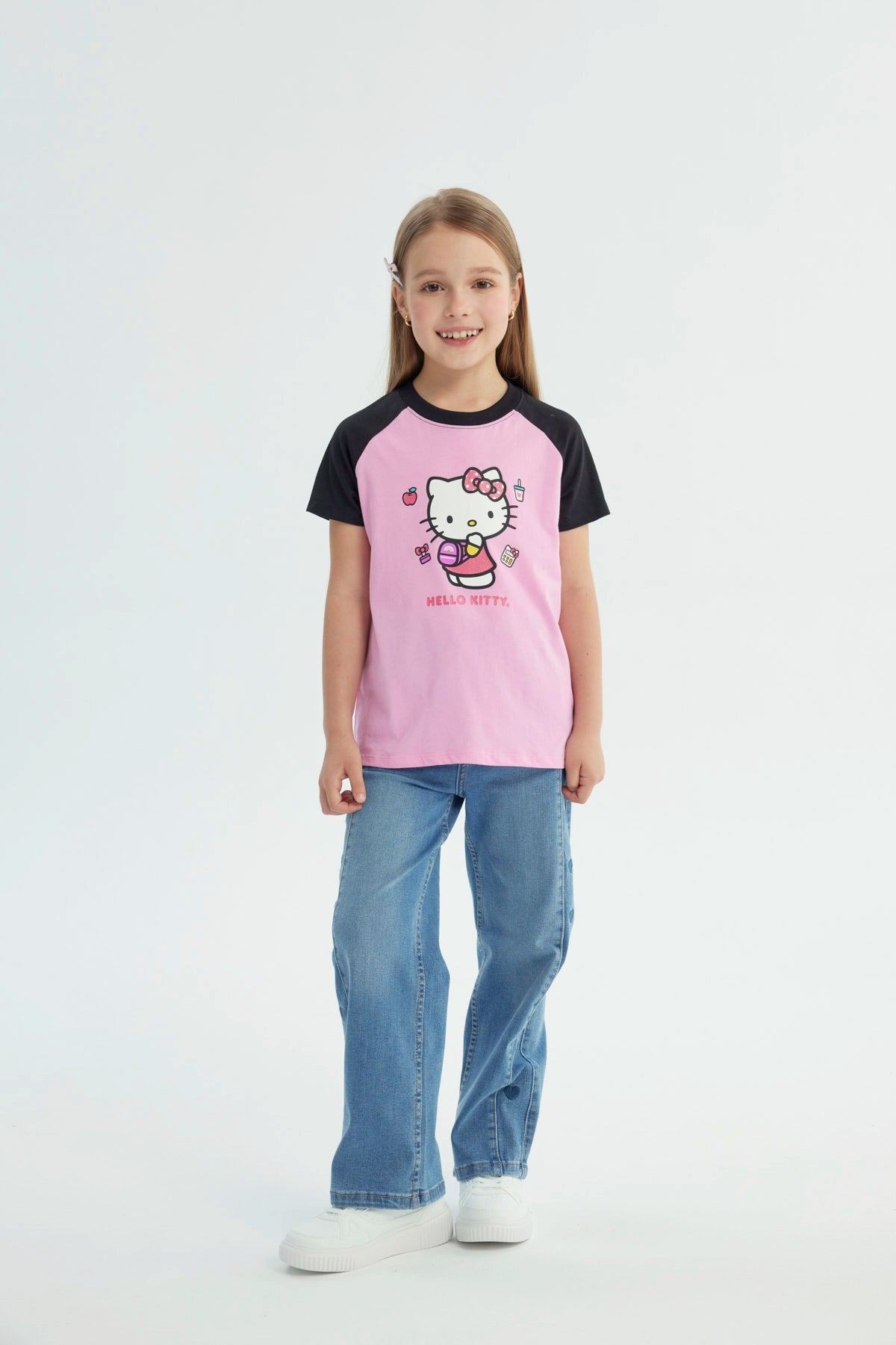 Polera Niña Hello Kitty Rosada