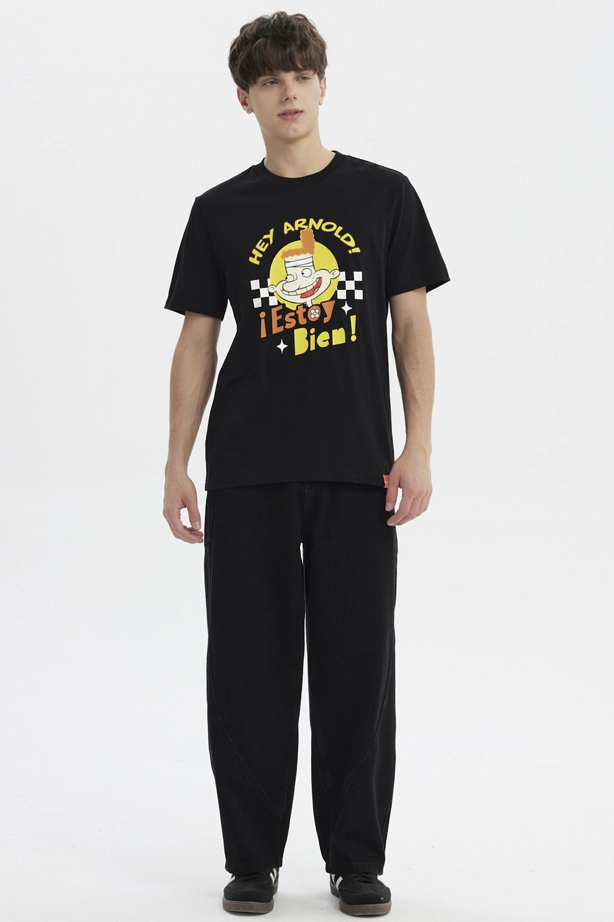 Polera Hey Arnold Eugene Negra