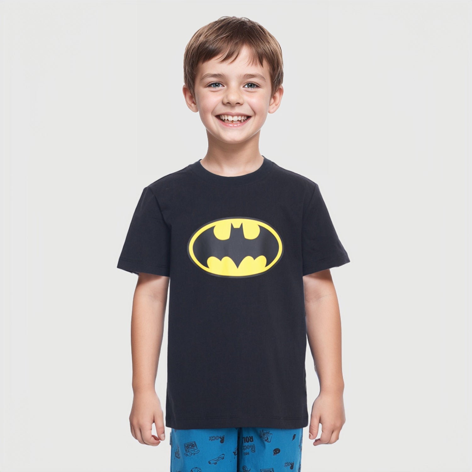 Polera Batman Print Negro