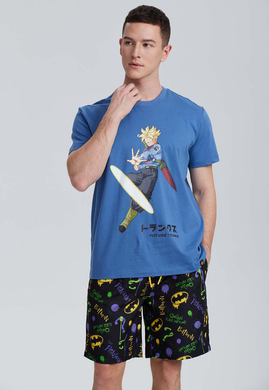 Polera Dragon Ball Trunks Azul Denim