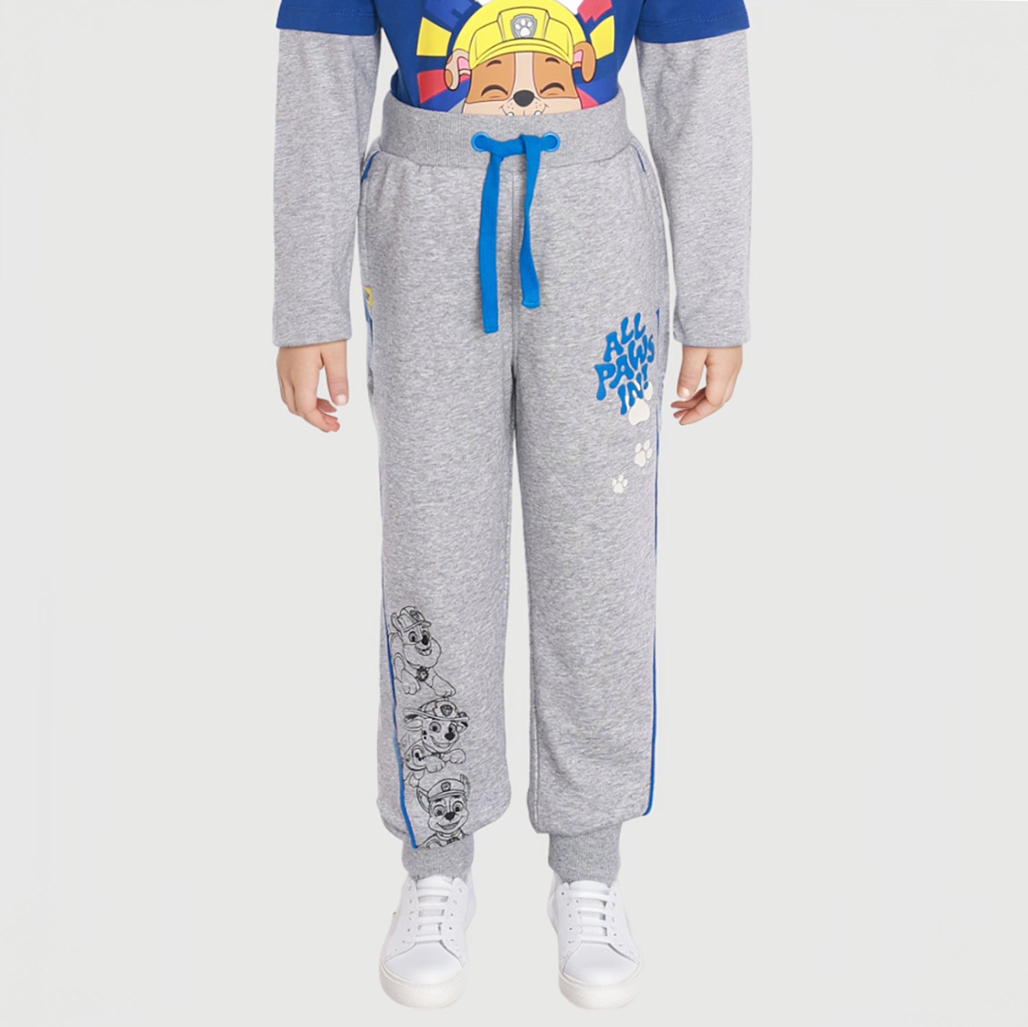 Pantalón Buzo Jogger Paw Patrol Gris Melange
