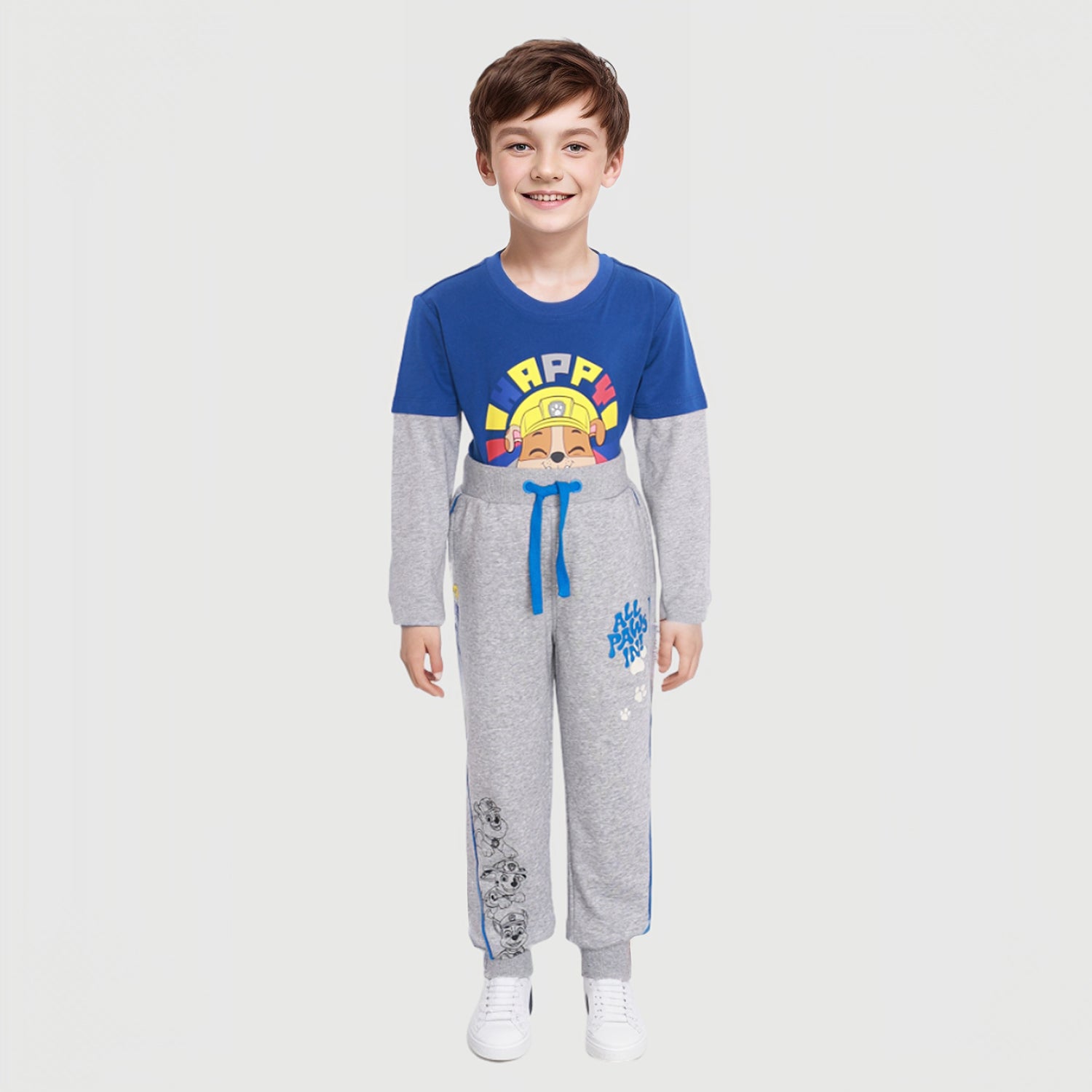 Pantalón Buzo Jogger Paw Patrol Gris Melange
