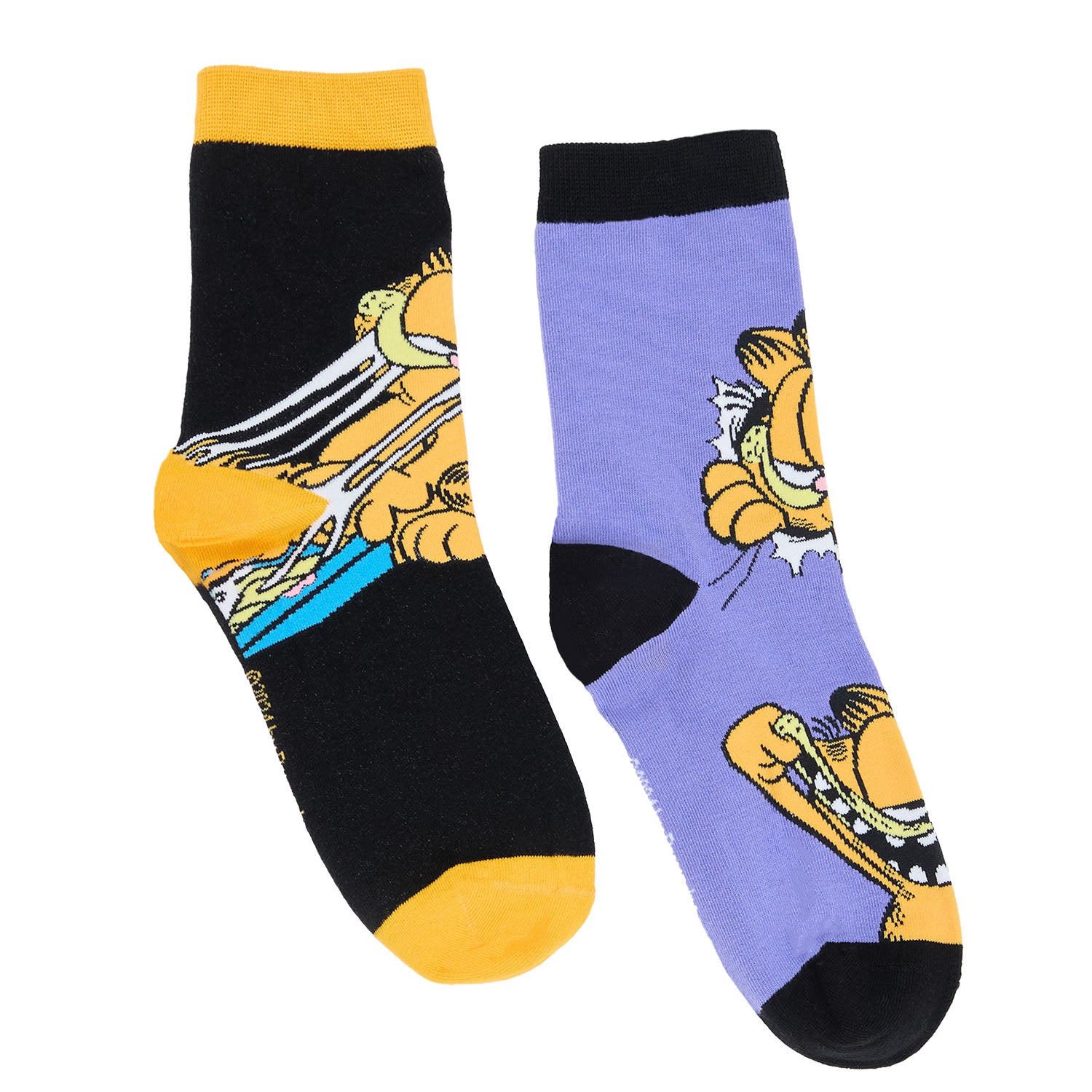 Calcetín Garfield Morado