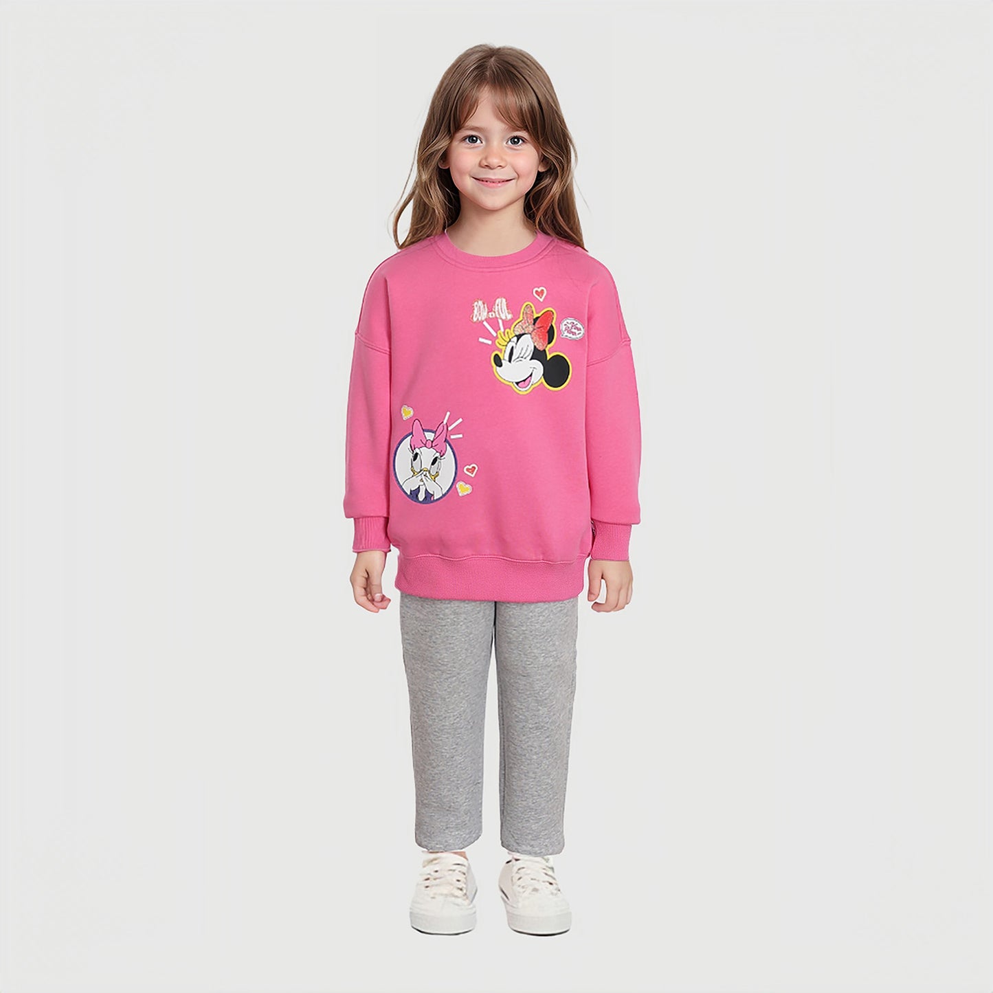 Polerón Mickey y Sus Amigos Rosado