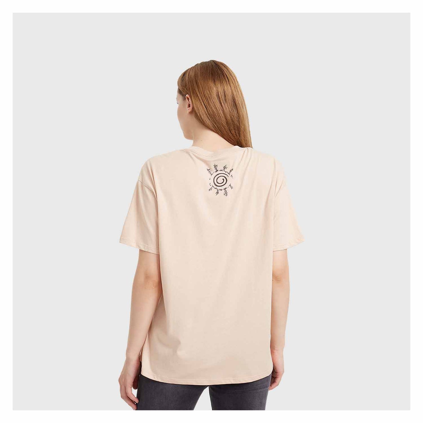 Polera Naruto And Kurama Beige