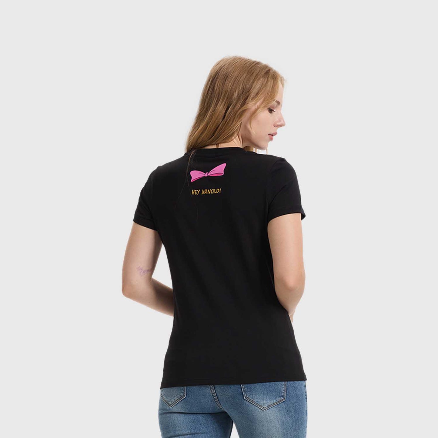 Polera Nickelodeon Hey Arnold Negro