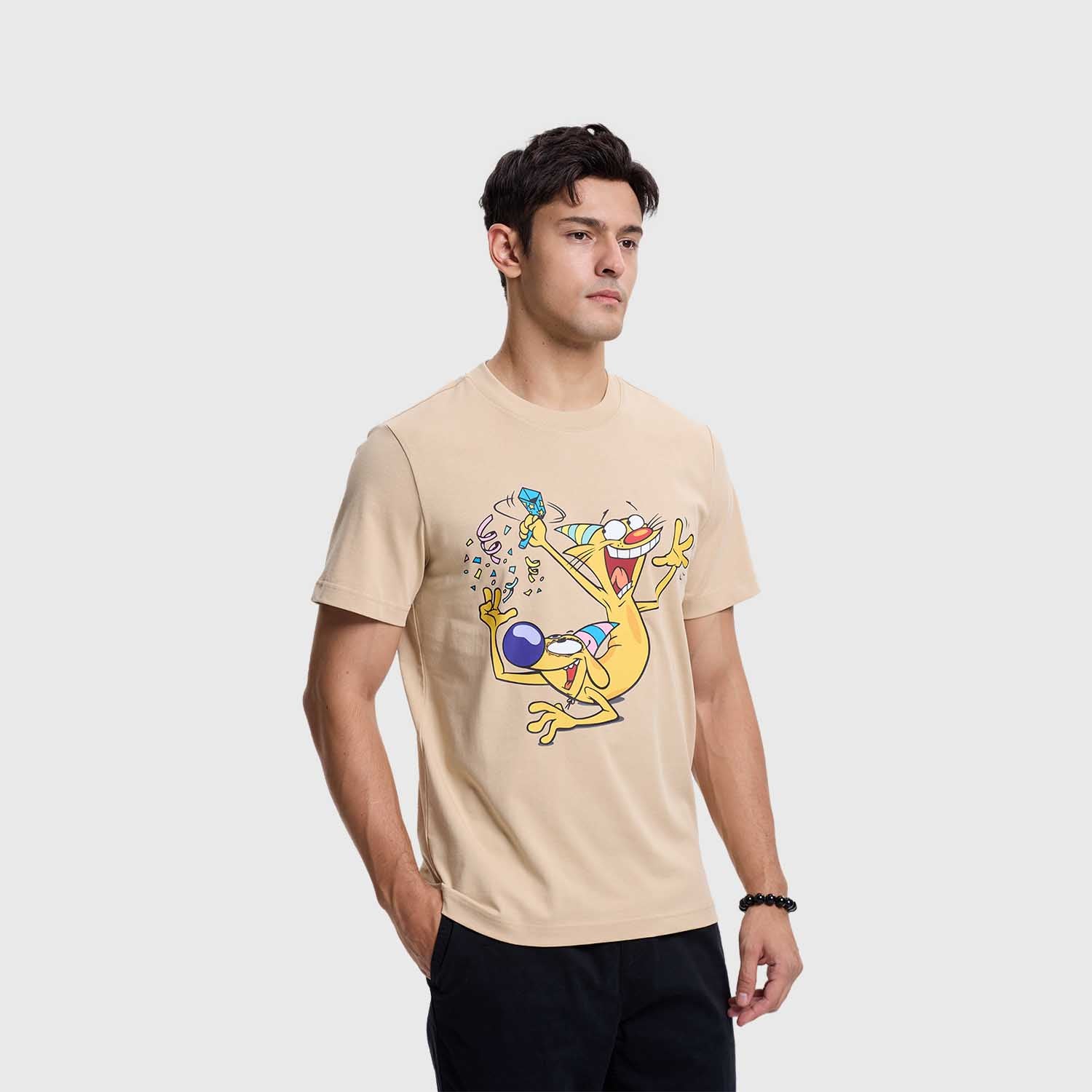 Polera Catdog Beige