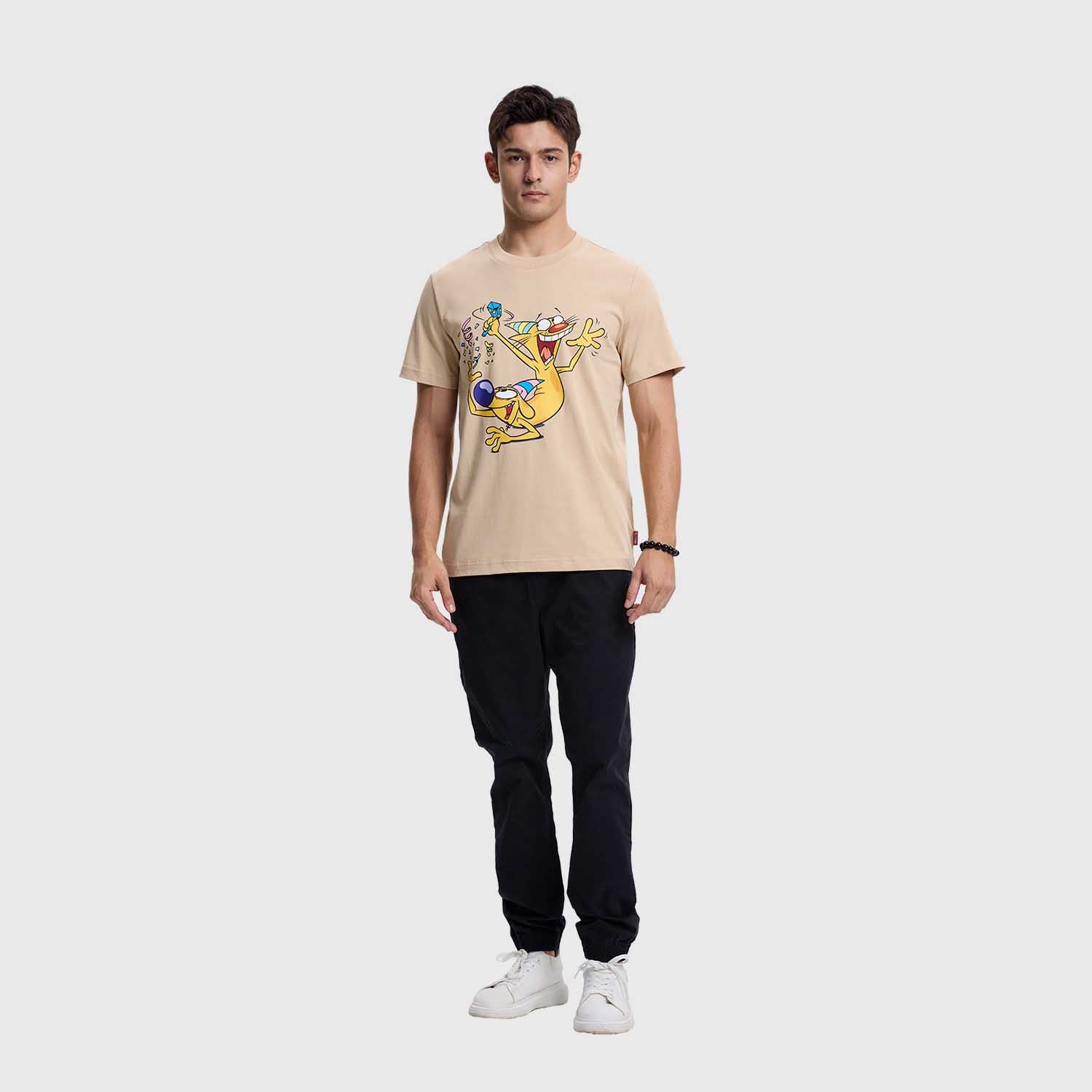 Polera Catdog Beige