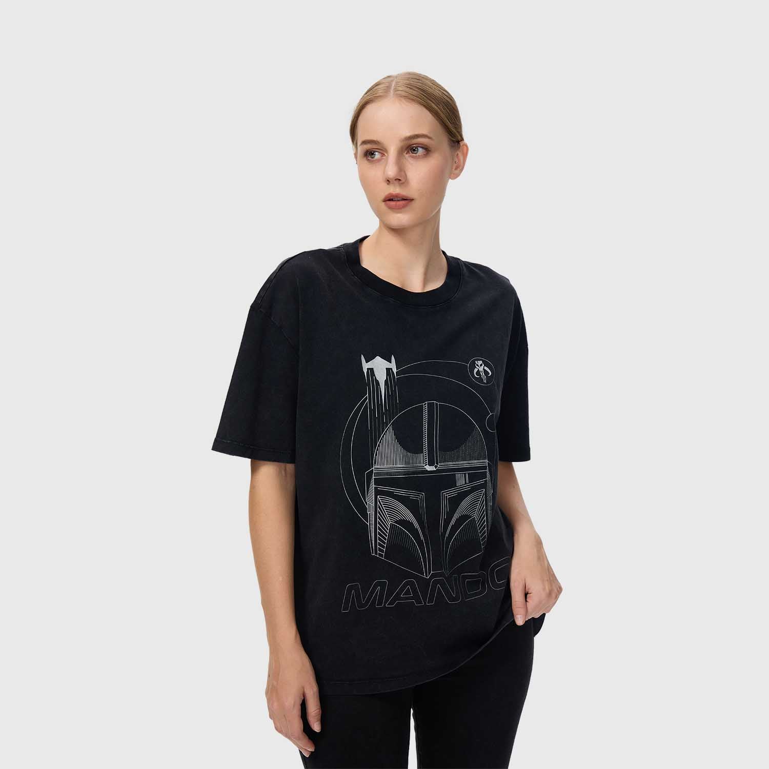 Polera Mandalorian Negro