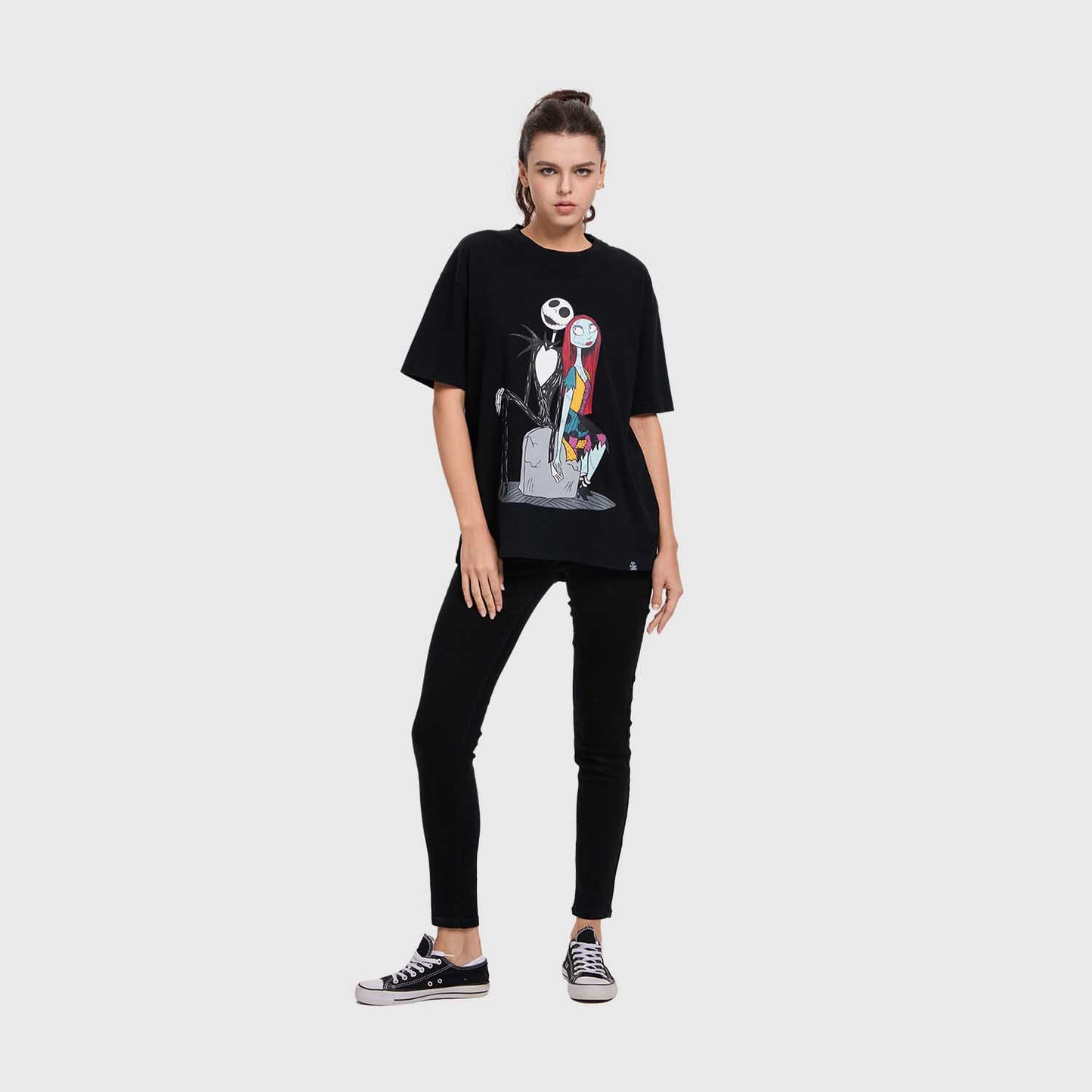 Polera Mujer El Extraño Mundo De Jack Negro