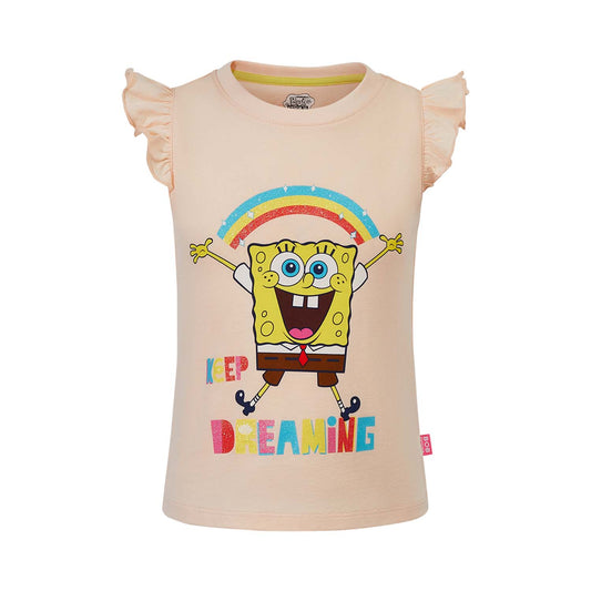 Polera Bob Esponja Damasco