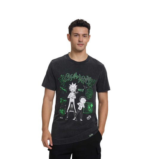 Polera Rick & Morty Negro