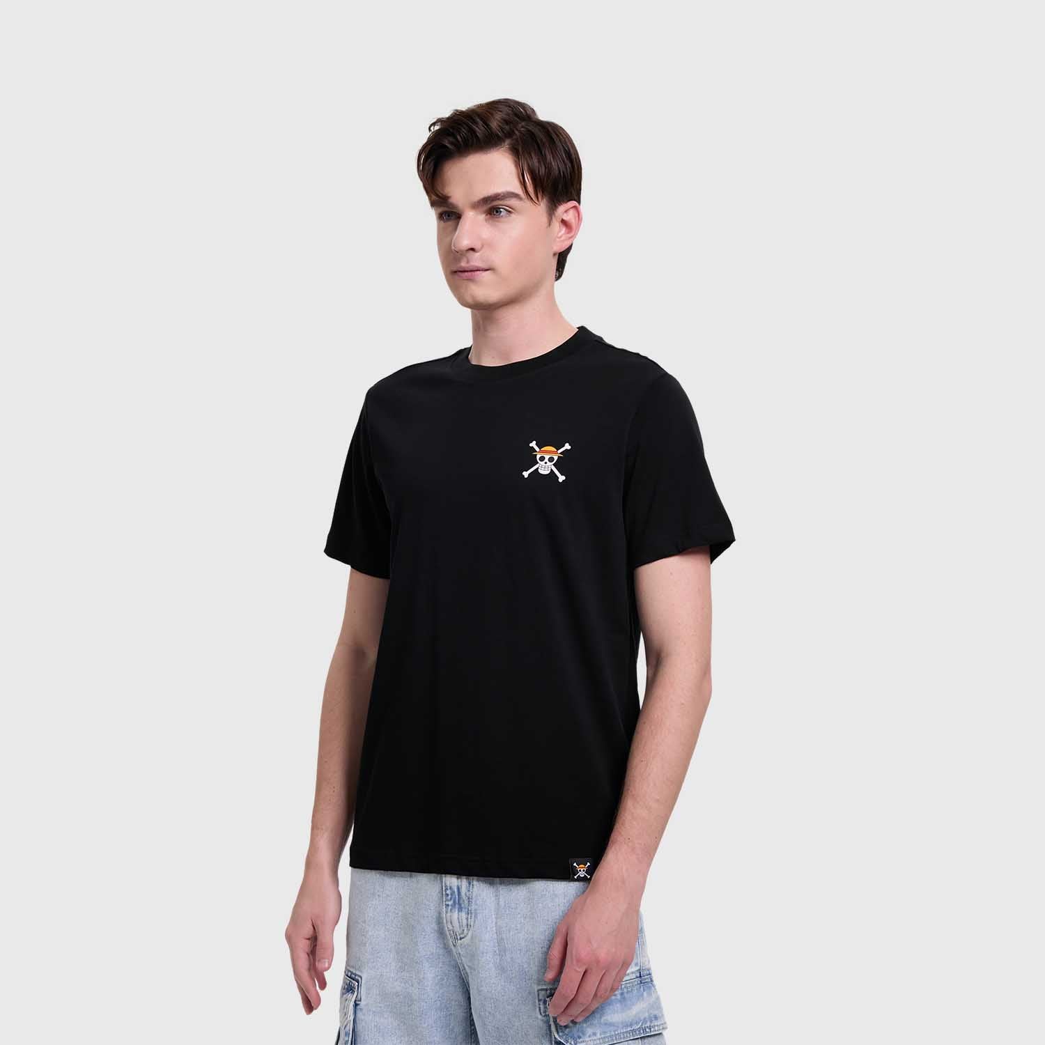 Polera One Piece Mugiwaras Negro