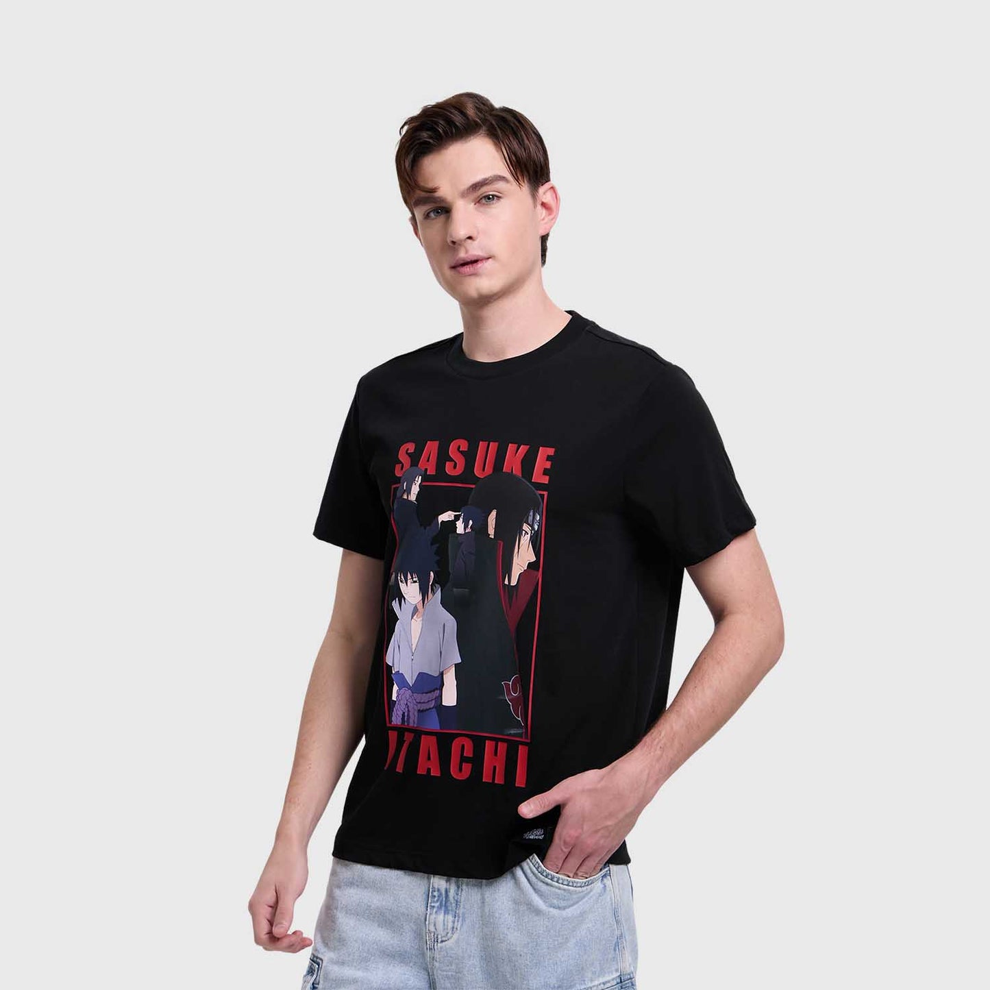 Polera Hombre Naruto Negro