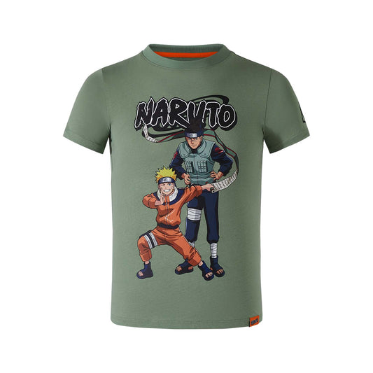 Polera Naruto y Kakashi Verde