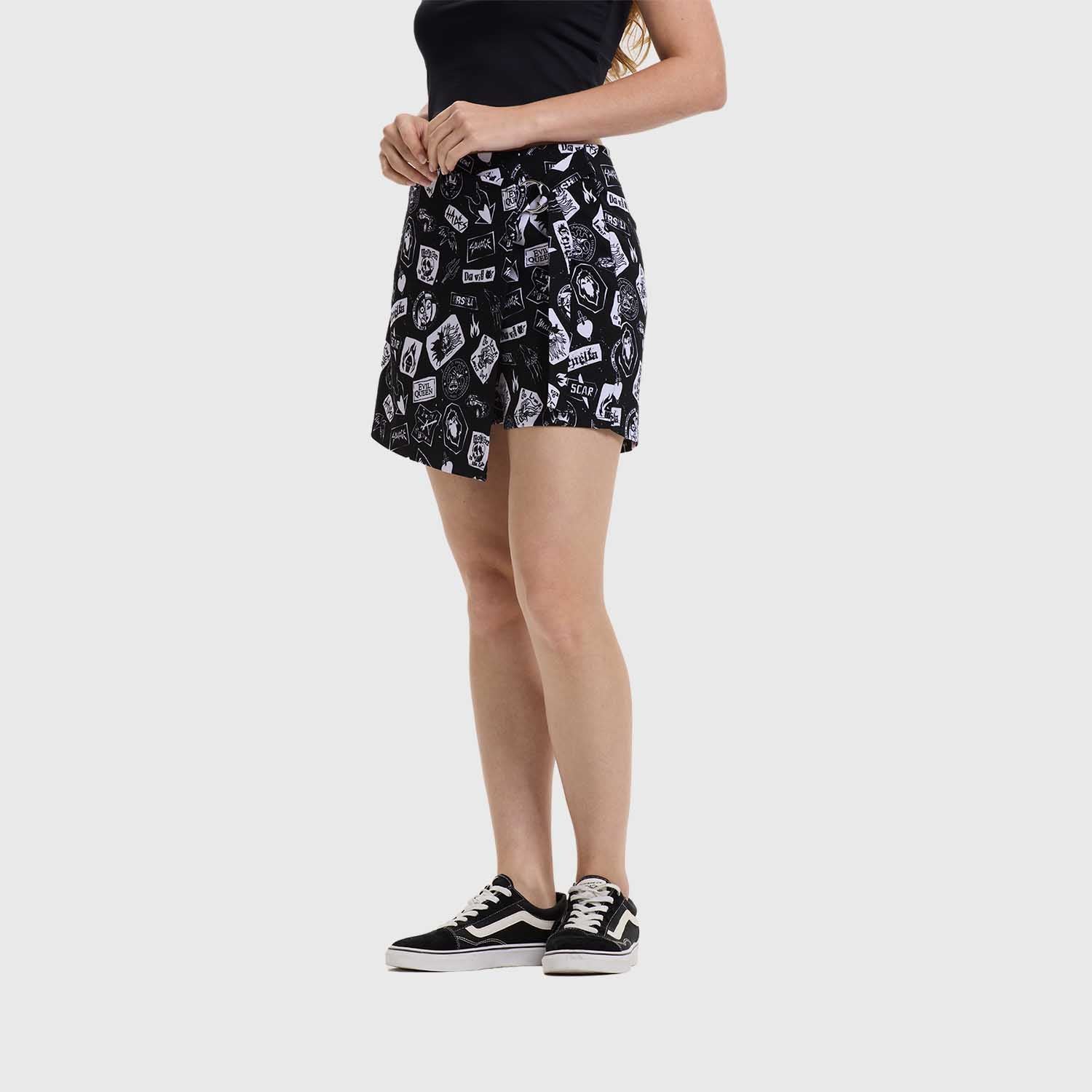 Falda Villanas Negro