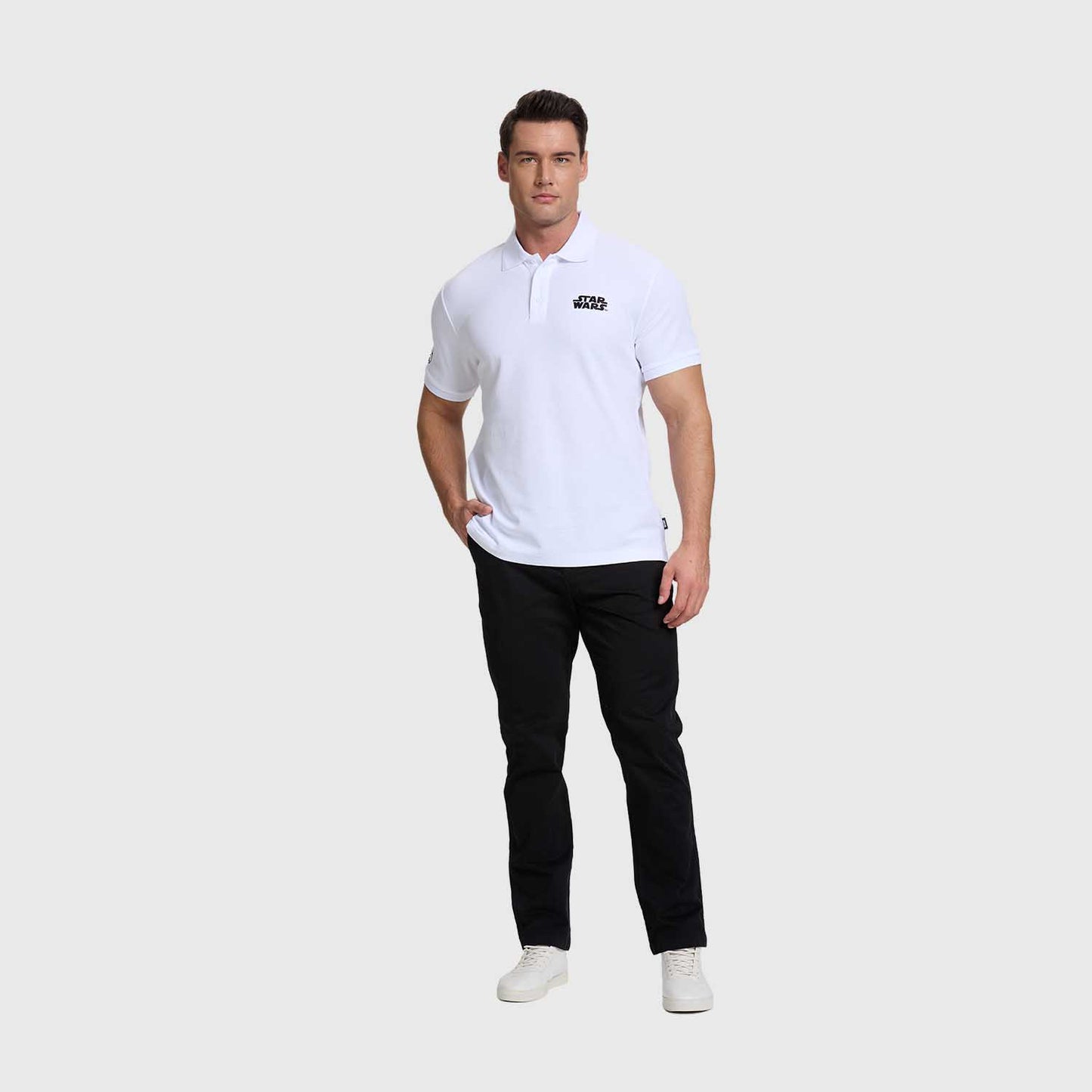 Polera Pique Star Wars Blanco
