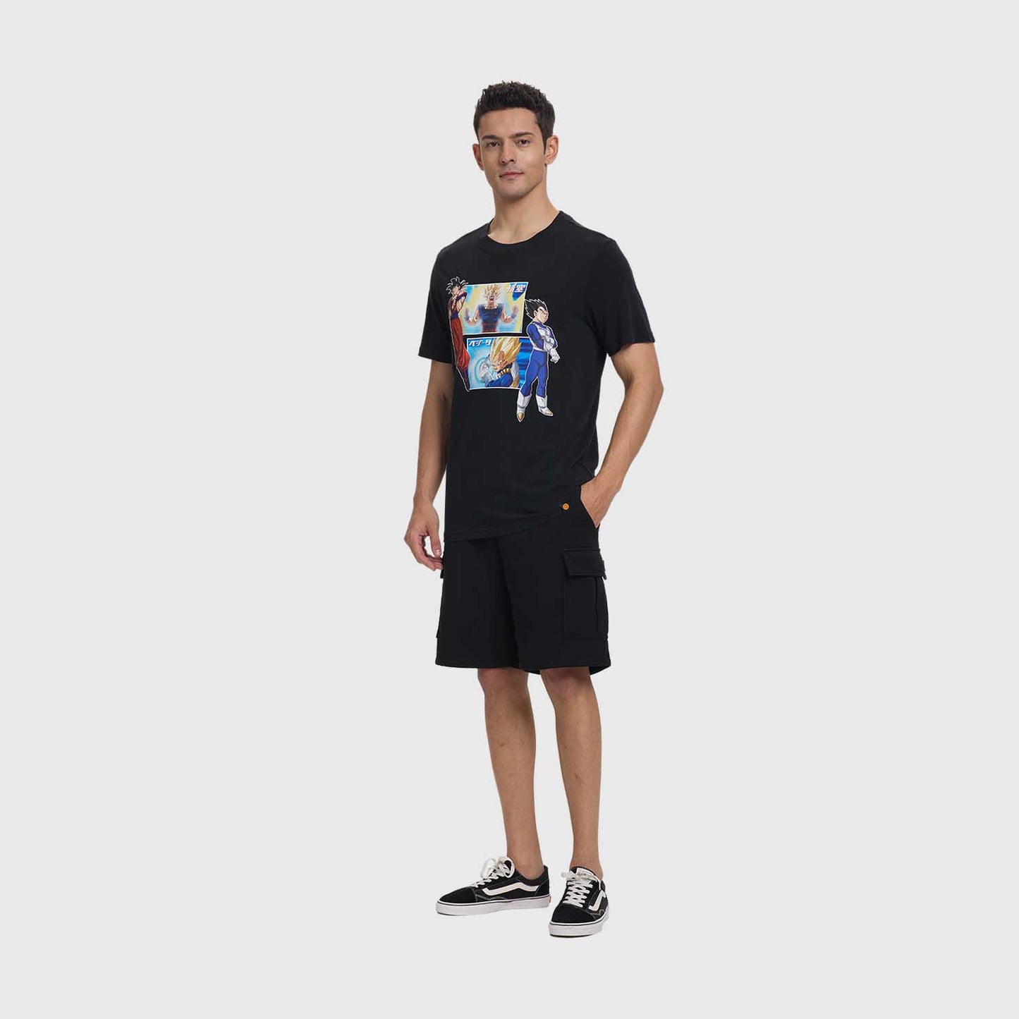 Polera Hombre Dragon Ball Negro Iv