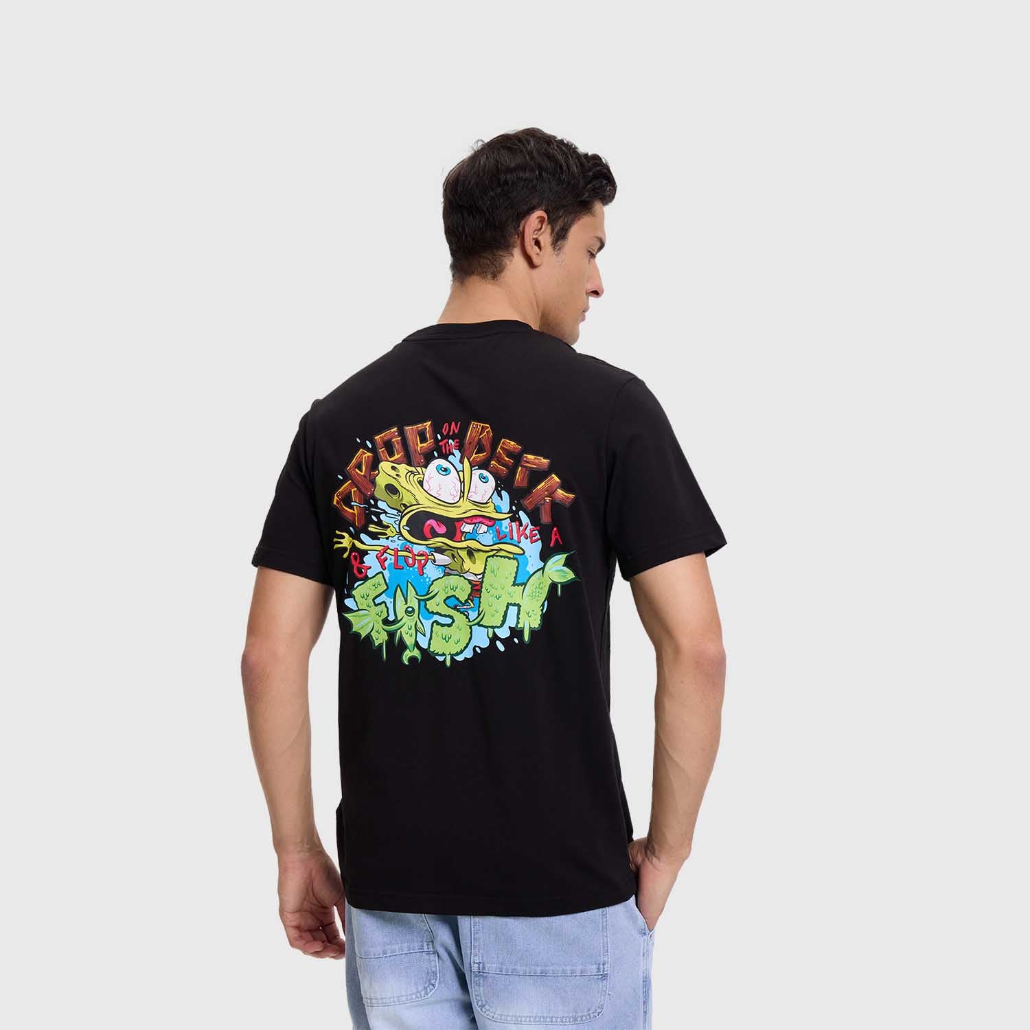 Polera Bob Esponja Negro