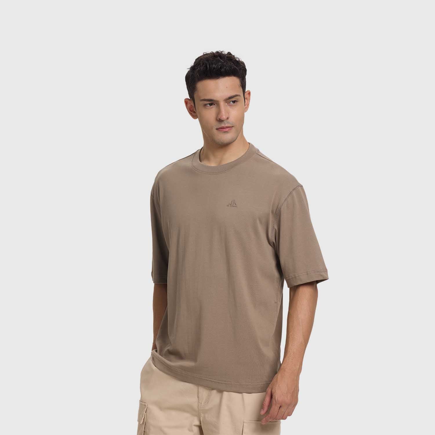 Polera Lisa Oversize Cafe Mocha