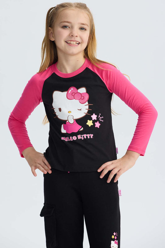 Polera Hello Kitty Fucsia