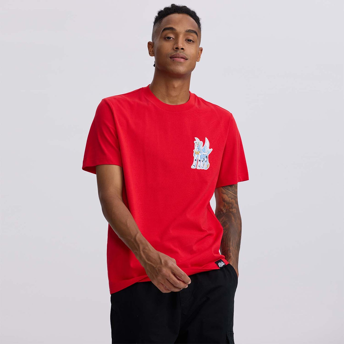 Polera Hombre Caballeros Del Zodiaco - Seiya Rojo