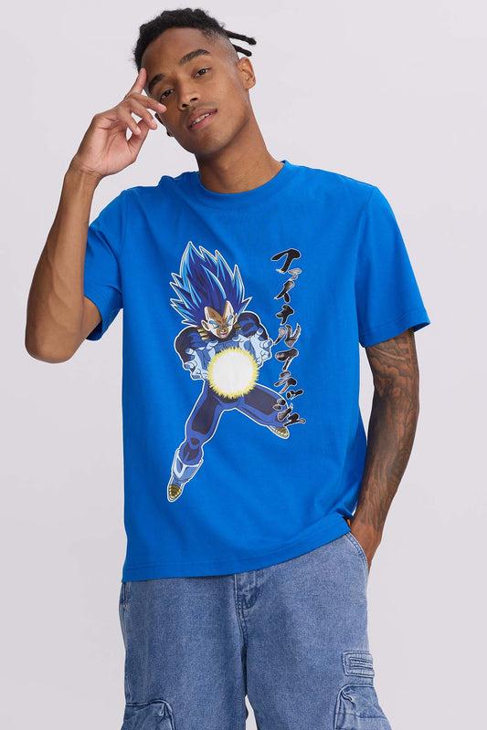 Polera Vegeta Super Saiyan Blue Azul