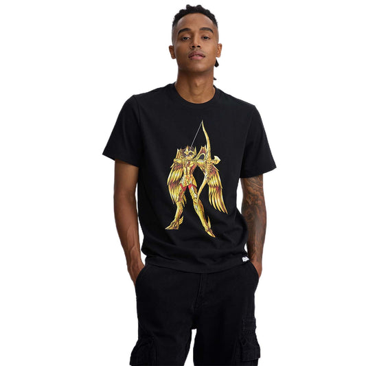 Polera Caballeros Del Zodiaco Dorado Negro