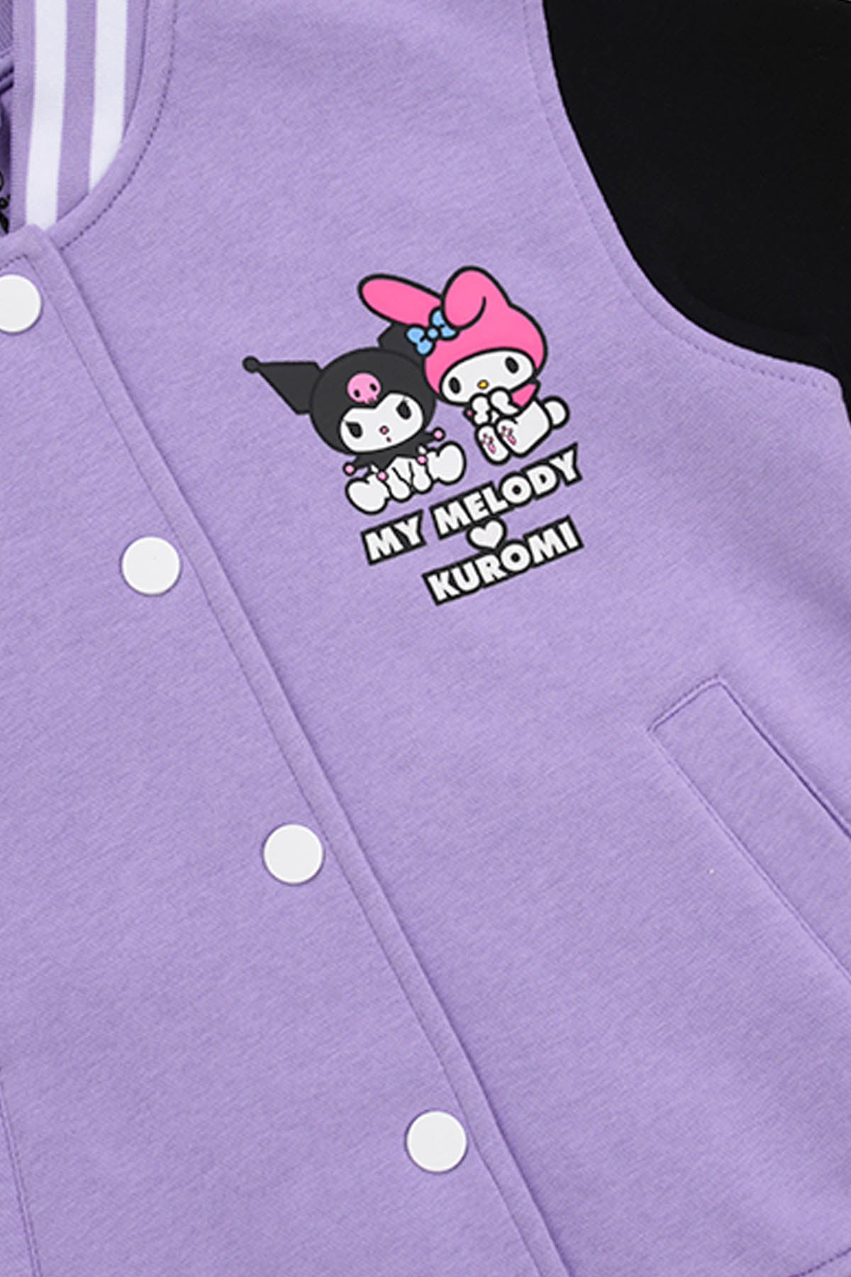 Polerón Niña Kuromi & My Melody Lila