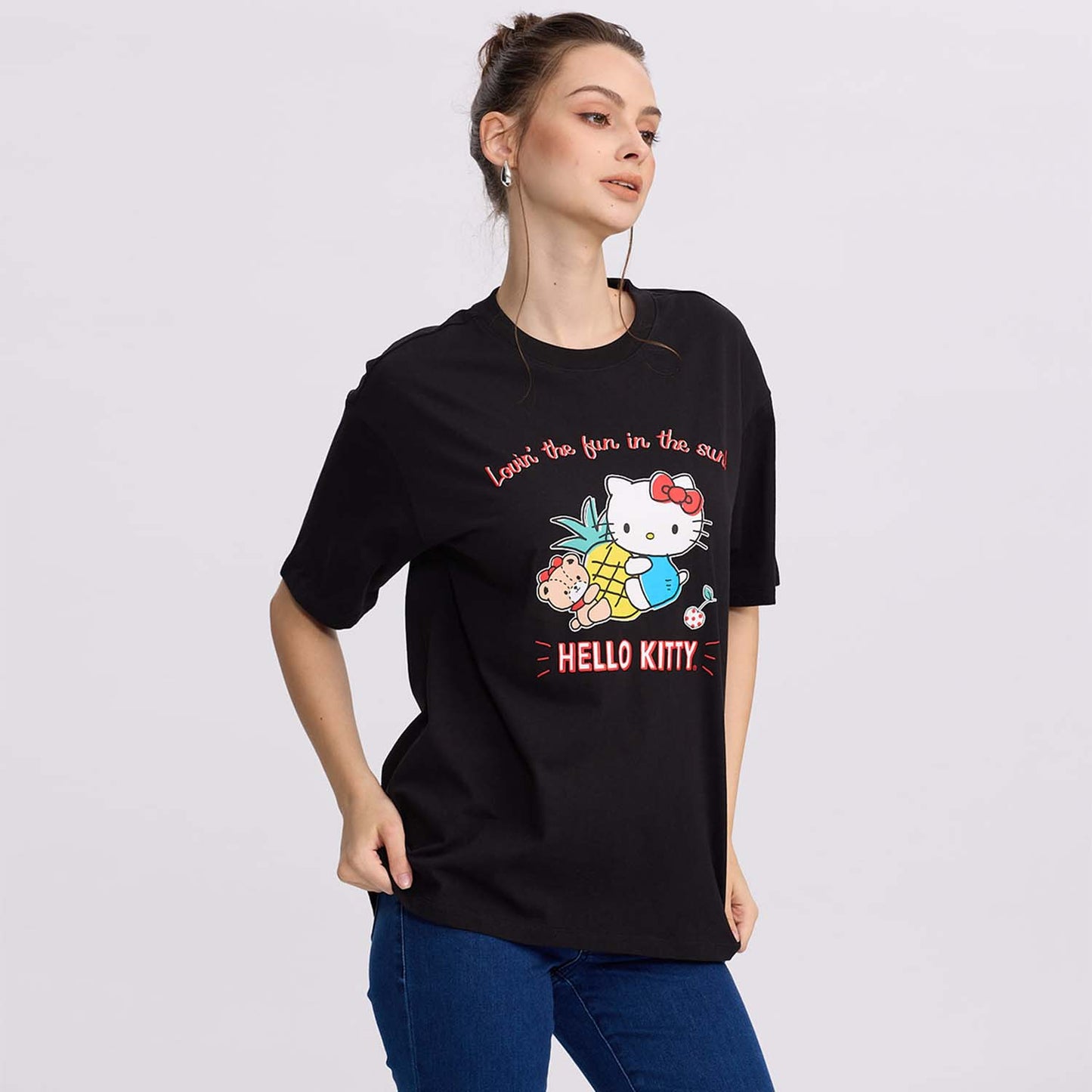 Polera Hello Kitty Negro