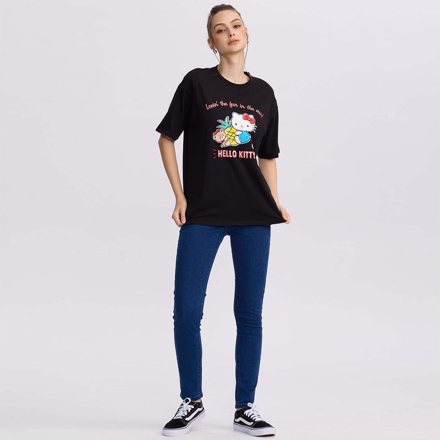Polera Hello Kitty Negro