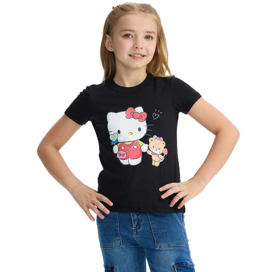 Polera Hello Kitty Negro