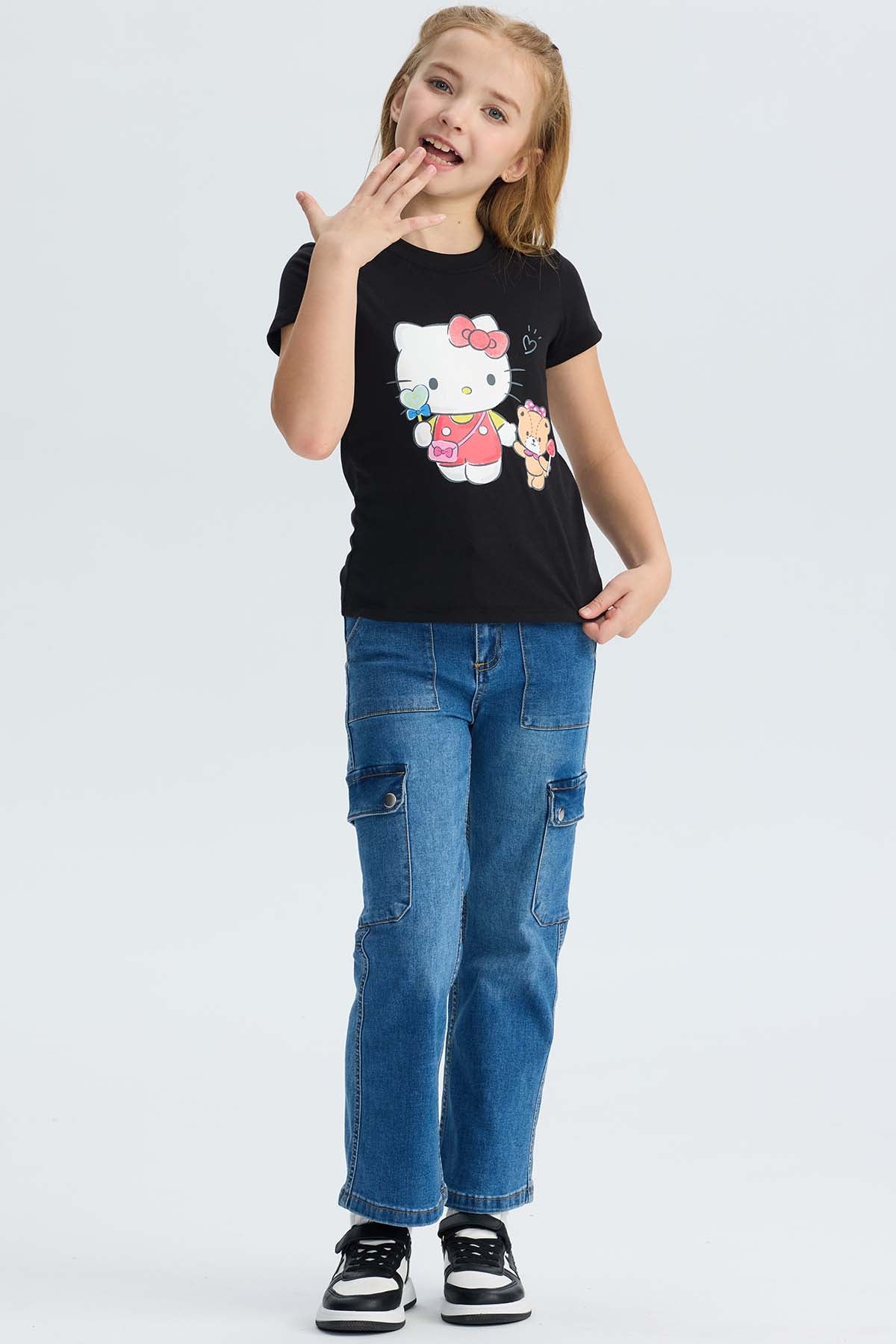Polera Hello Kitty Negra